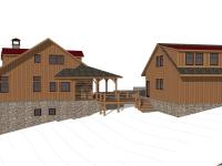 West Virginia River House Left Perspective