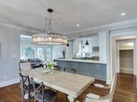 dining room with lighting detail - historic charm in NW DC - Ballard & Mensua Architecture