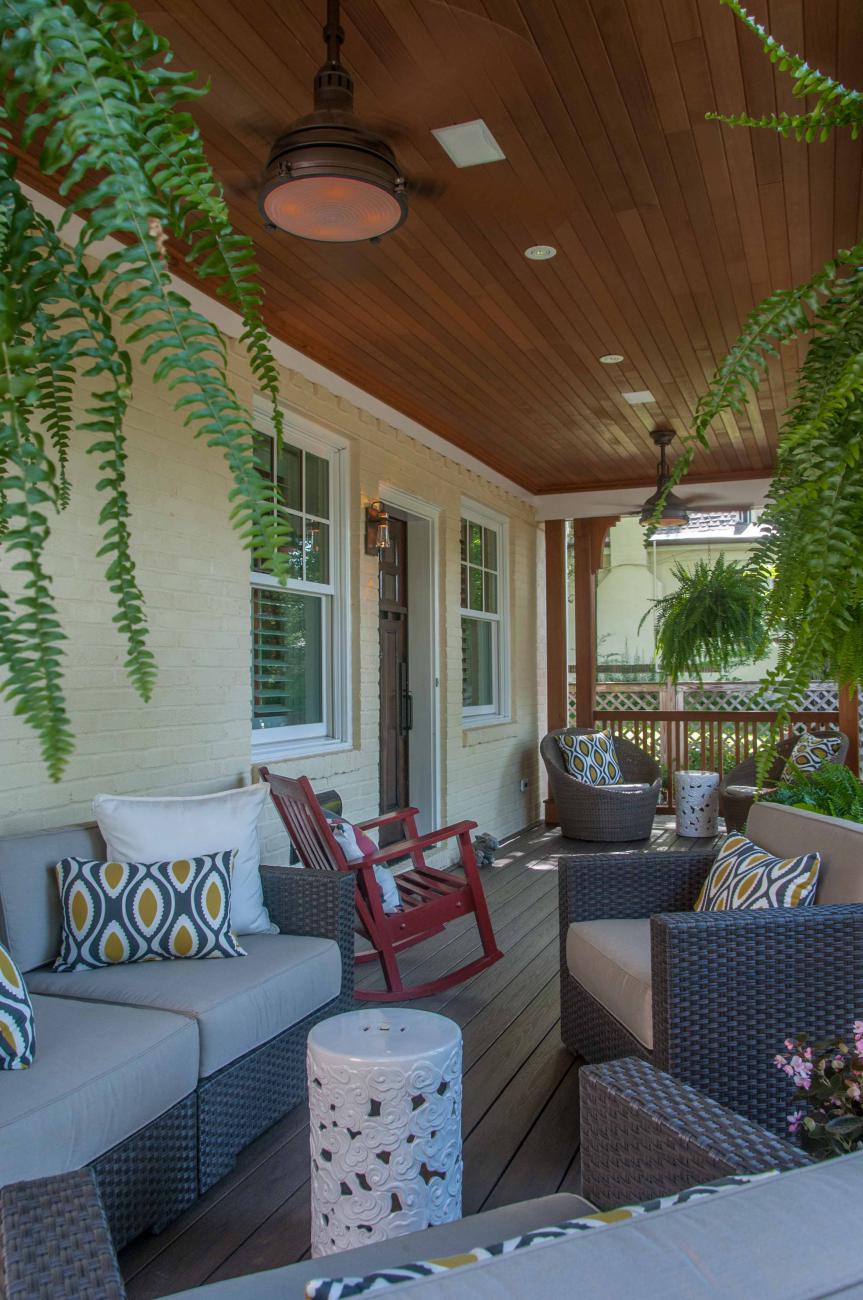 Bennington project - Little City rambler - front porch after