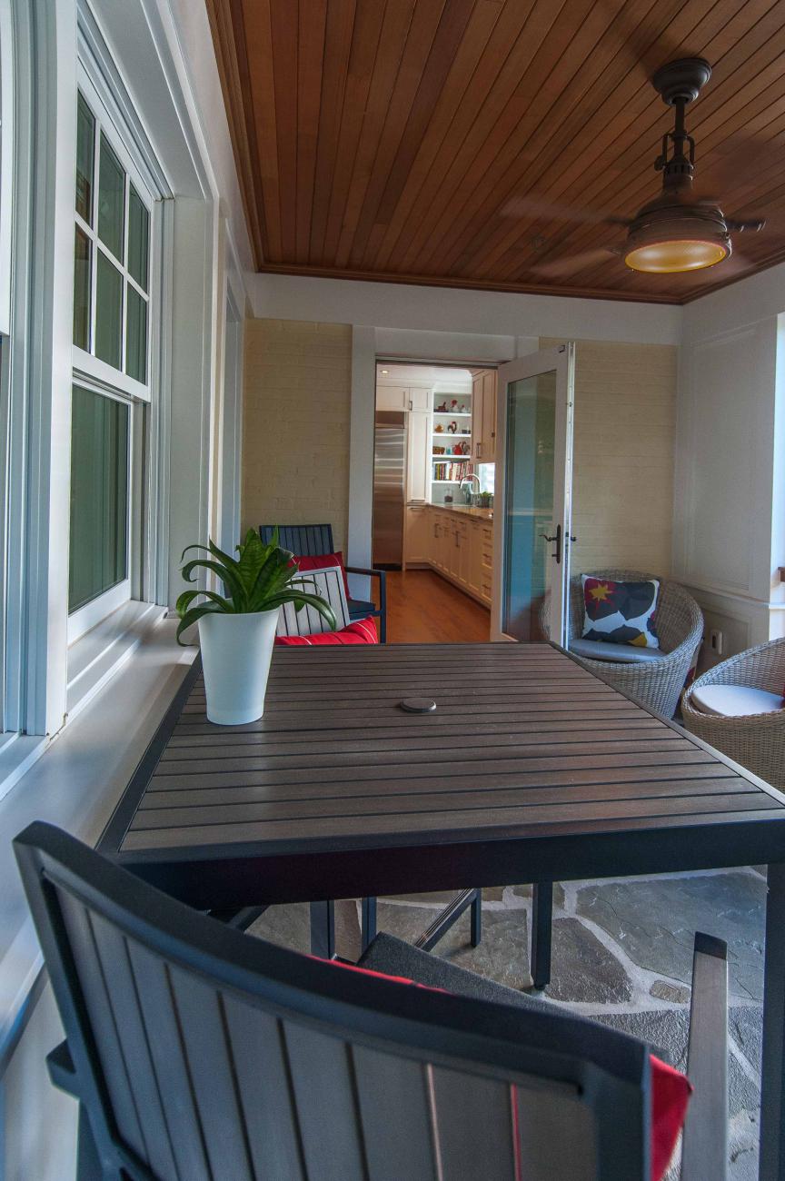 Bennington project - Little City rambler - screened-in back porch