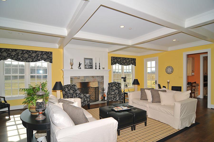Cheery family room from Sugarland Lane project from Frank M Bell
